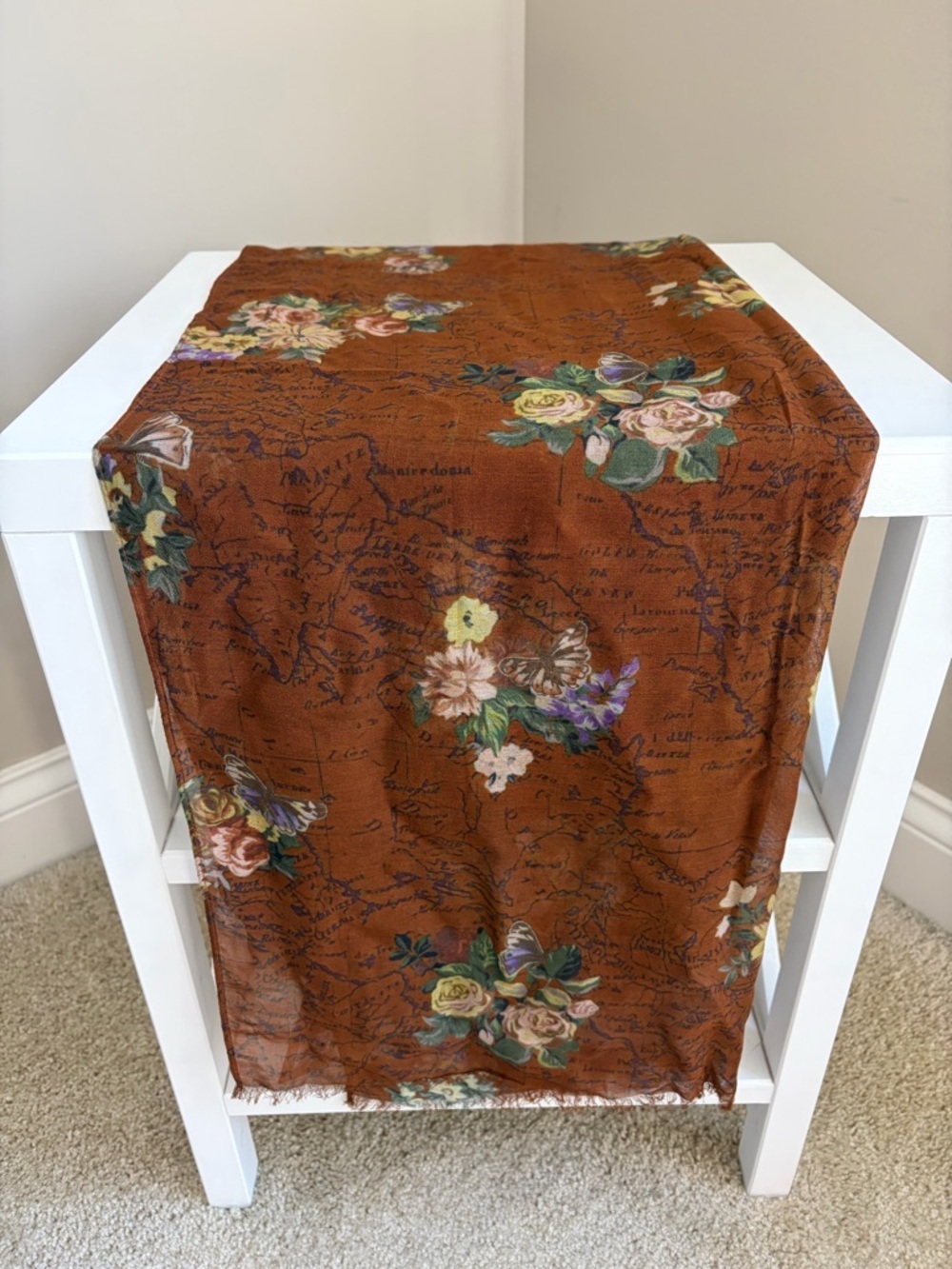 Patricia Nash Map Floral Light Weight Scarf - Picture 2 of 5